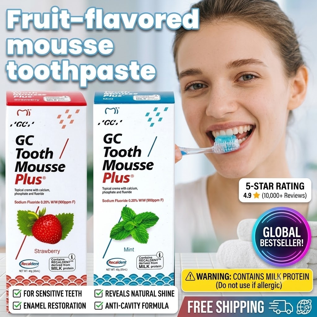 Teeth Whitening Crest - Creme Dental Mousse Sabor Frutas GC