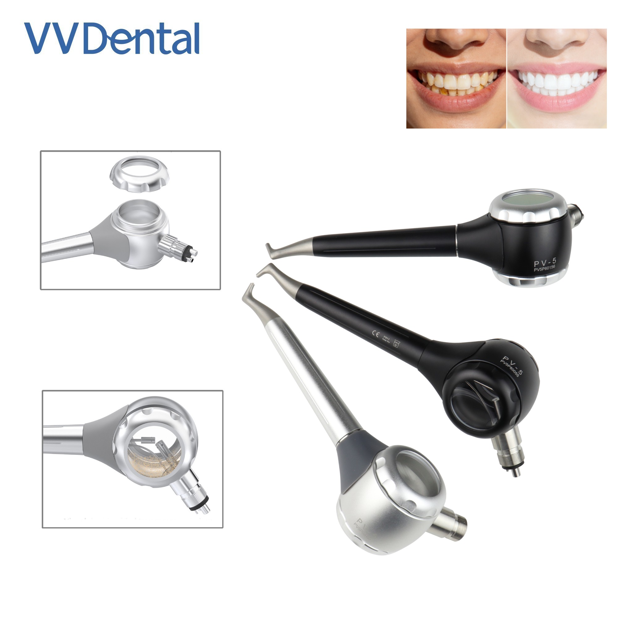 Teeth Whitening Dental - Pistola de Jateamento Dental VV com