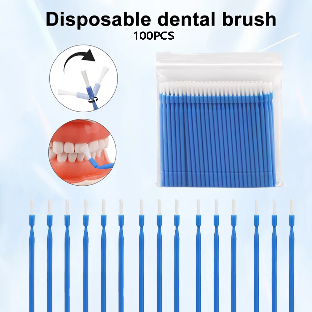 Teeth Whitening Home - 100 Unidades de Escovas Micro Descartáveis