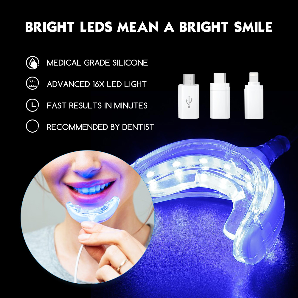 Teeth Whitening With Blue Light - Luxsmile inteligente led clareamento dos dentes