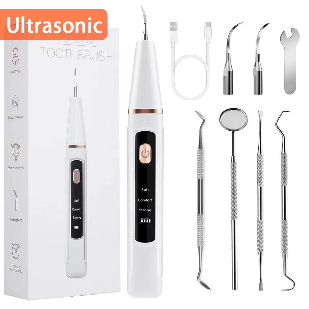 Teeth Whitening Home - Raspador dental ultrassônico elétrico, removedor de