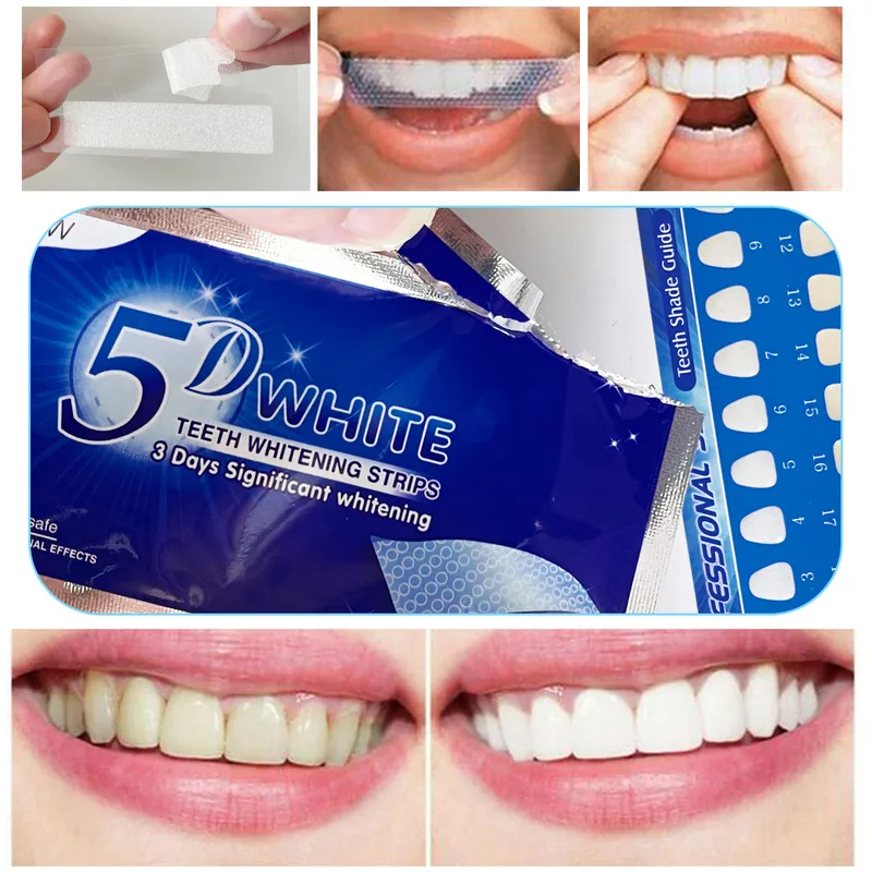 Teeth Whitening Gel Refills - 1-12 unidades Adesivos Clareadores de Dentes