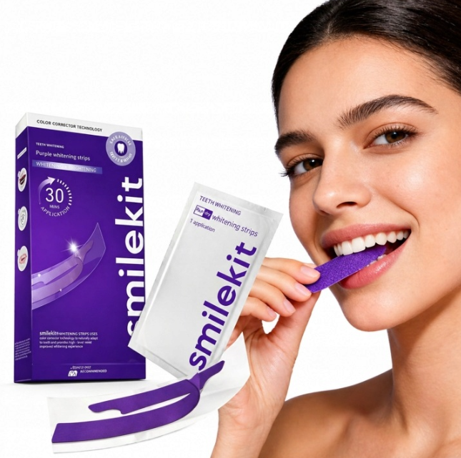 Teeth Whitening Crest - Conjunto de Adesivos para Clareamento Dental