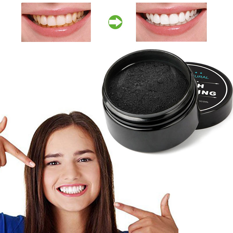 Teeth Whitening Activated Organic Charcoal - Pó Clareador Dentes de Carvão Ativado,