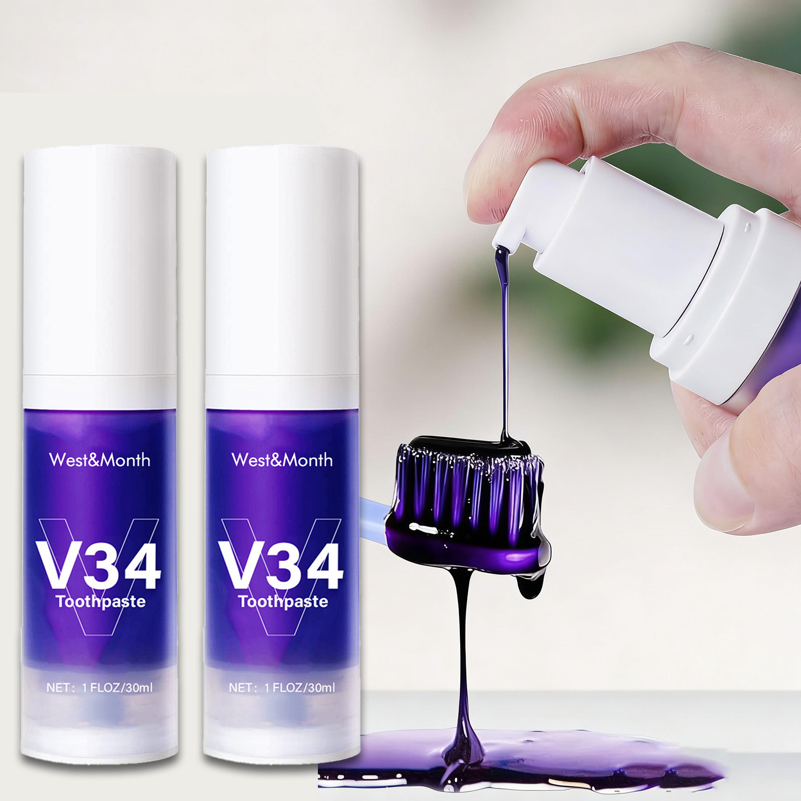 Teeth Whitening Crest - V34 creme dental branqueador de dentes