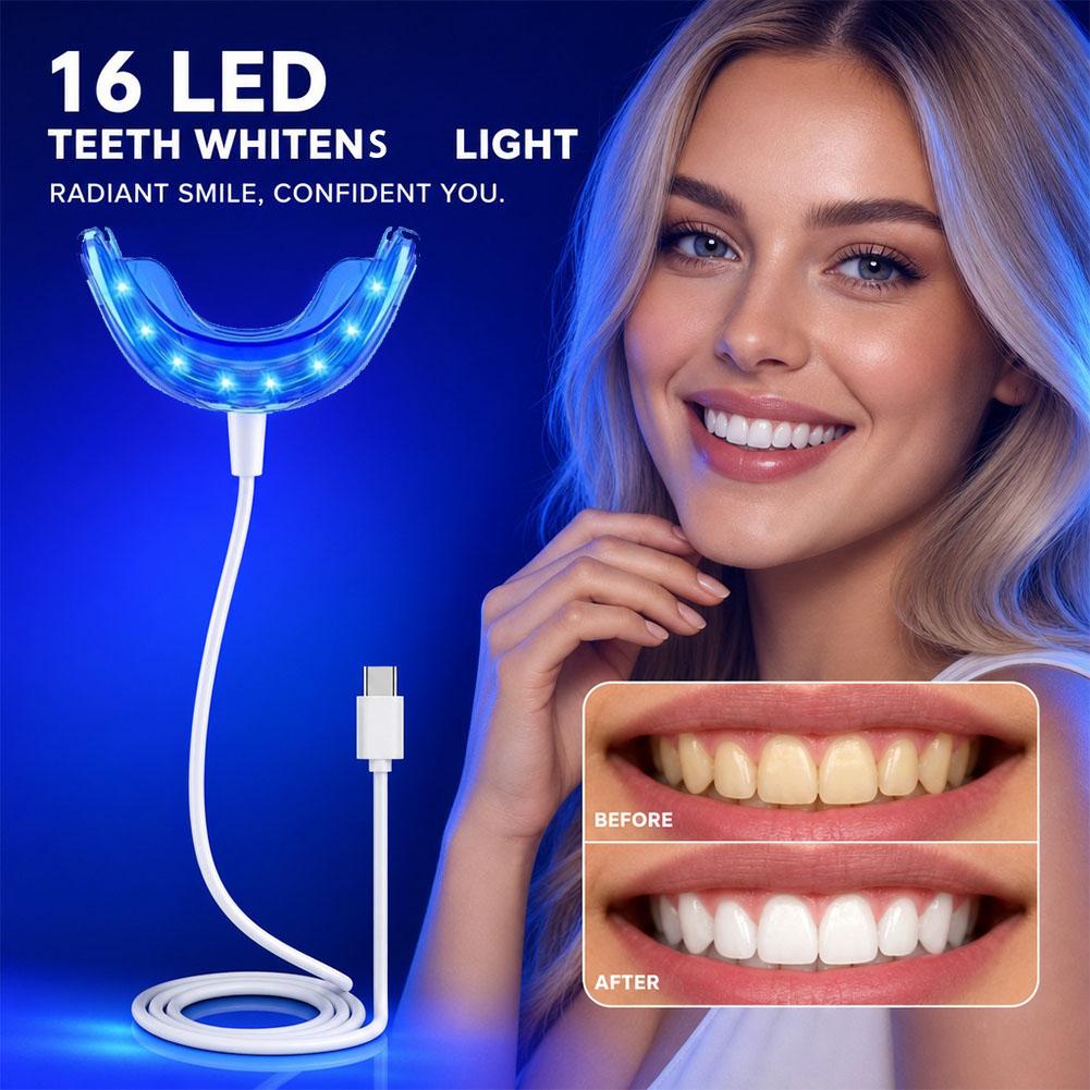 Teeth Whitening With Blue Light - Acelerador de Clareamento Dental com Luz