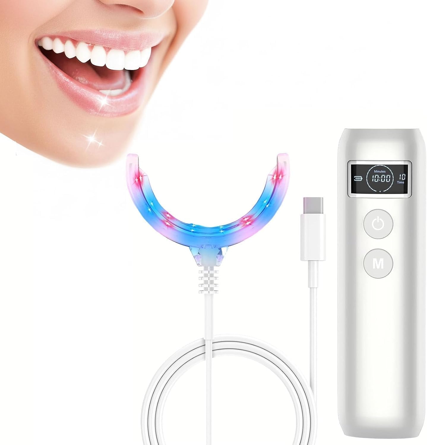 Teeth Whitening With Blue Light - Lâmpada Aceleradora de Clareamento Dental com