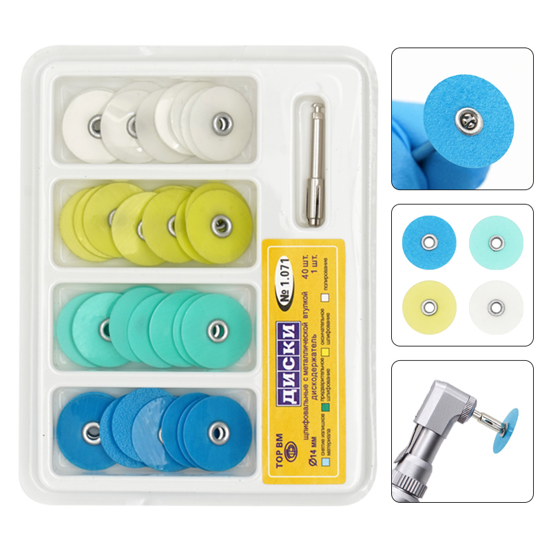Teeth Whitening Home - 40 pçs/caixa discos de polimento dental