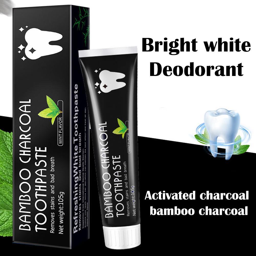 Teeth Whitening Activated Organic Charcoal - Pasta de dente de carvão de