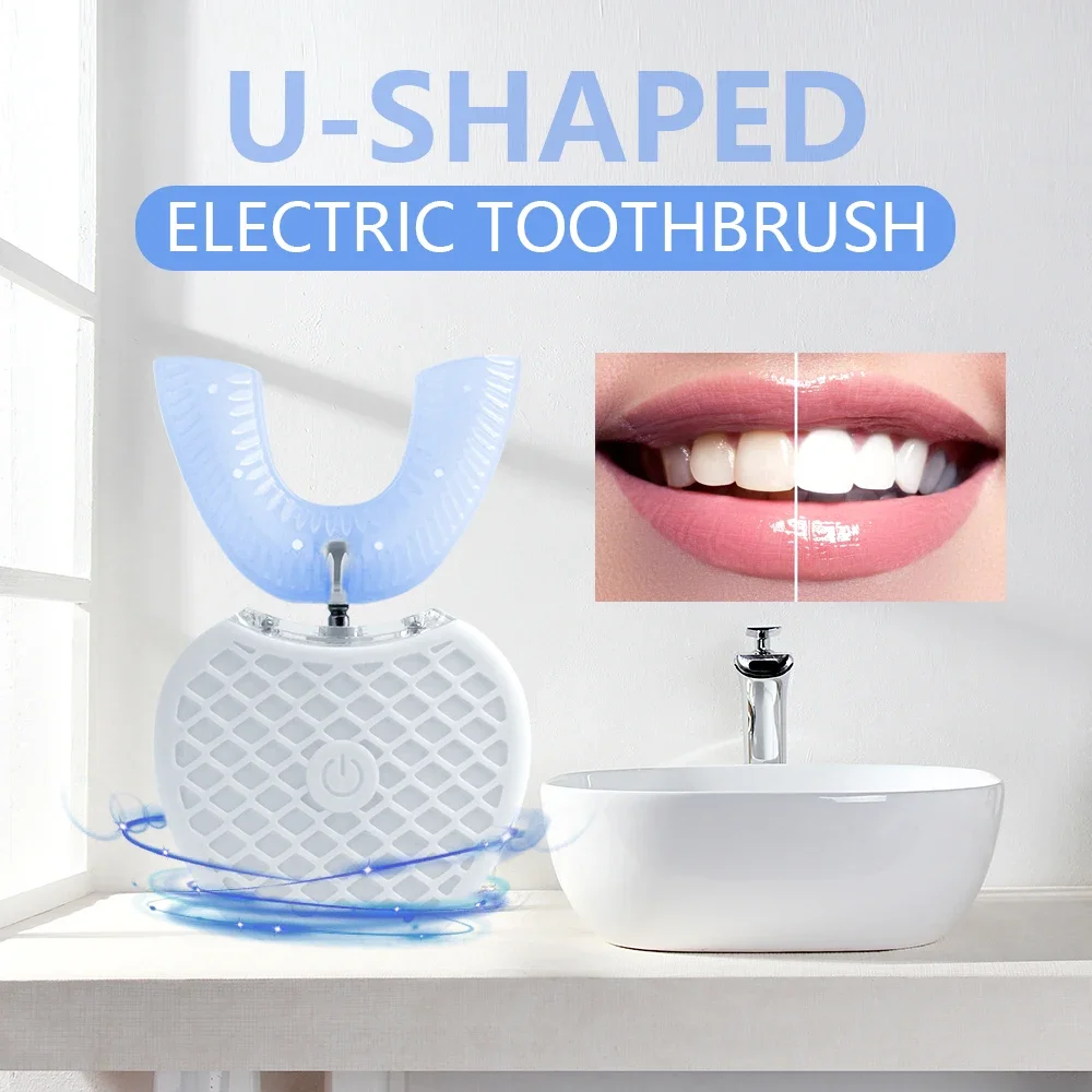 Escova de dentes elétrica ultr - Teeth Whitening With Blue Light avaliação e preço