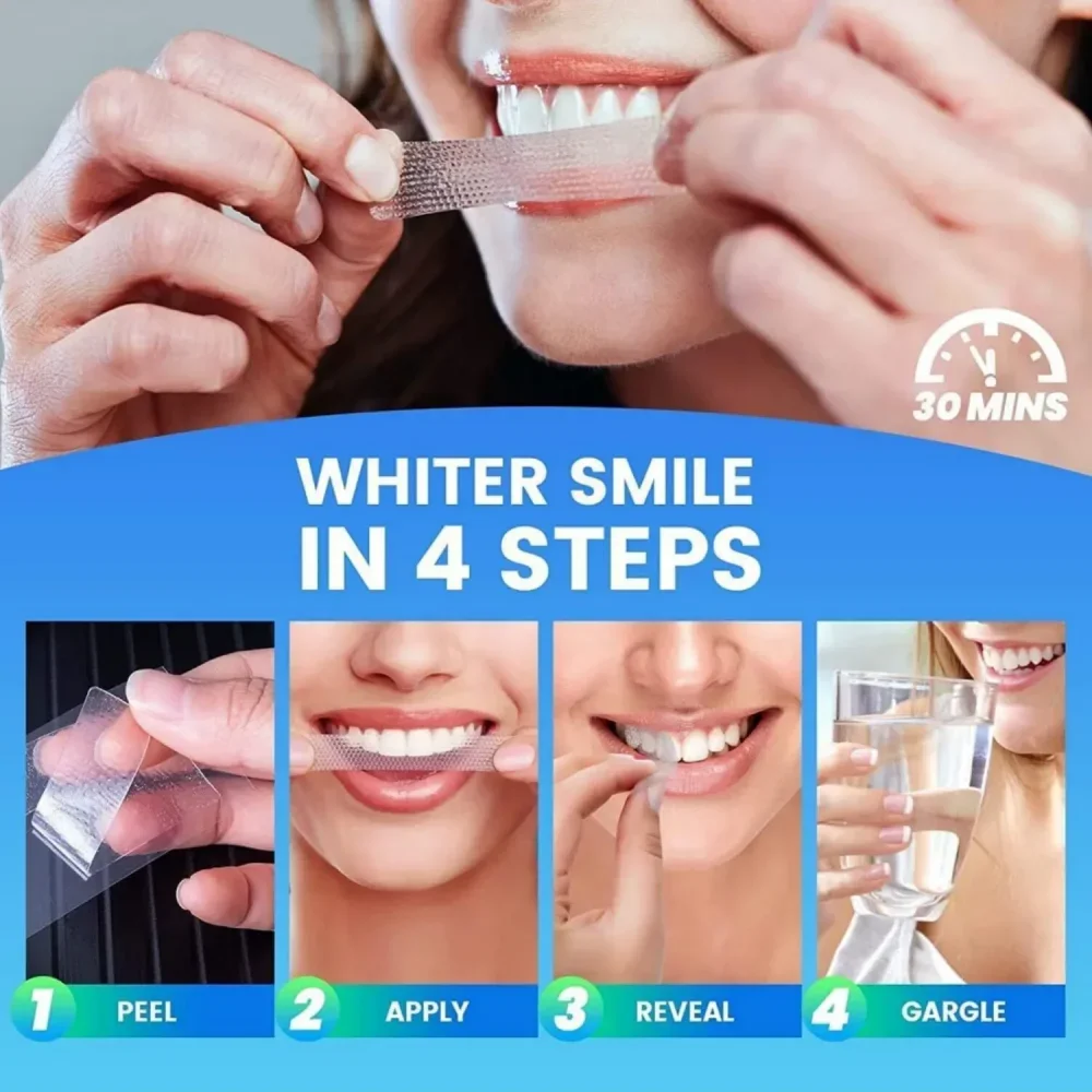 7 Pares/Pacote de Tiras Clarea - Whitening Strip 3D avaliação e preço