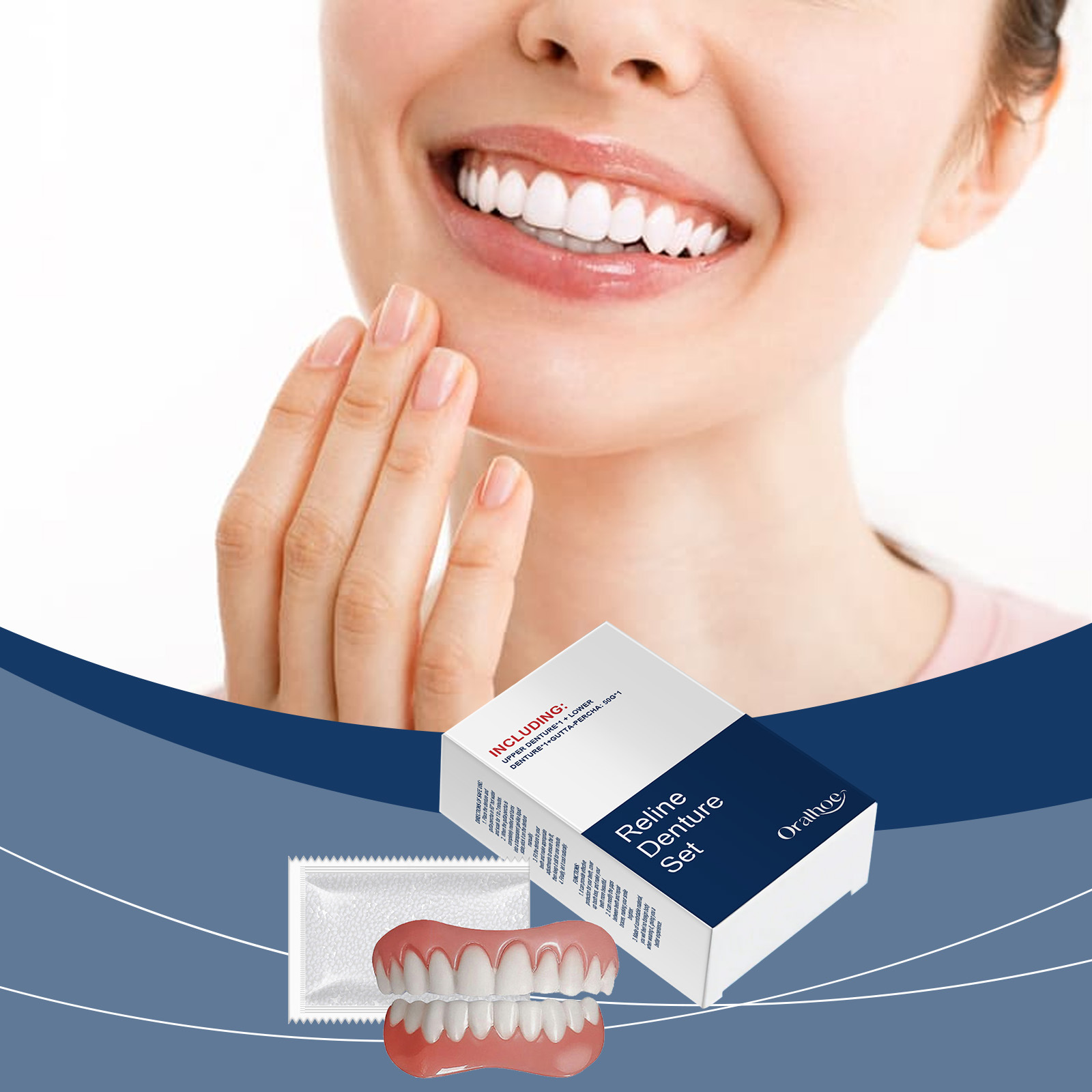 Dentes falsos dentaduras tempo - Teeth Whitening Veneers avaliação e preço
