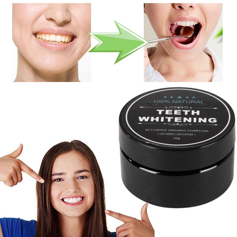 10 pçs 30g natural dentes bran - Teeth Whitening Activated Organic Charcoal avaliação e preço