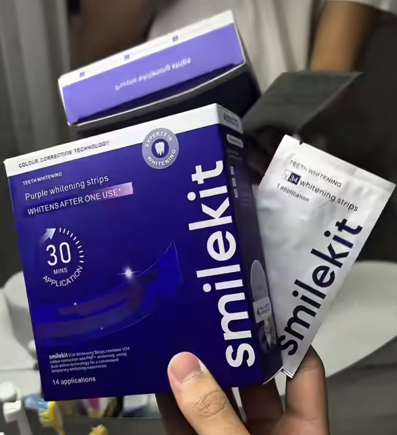 Conjunto de Adesivos para Clar - Teeth Whitening Crest avaliação e preço