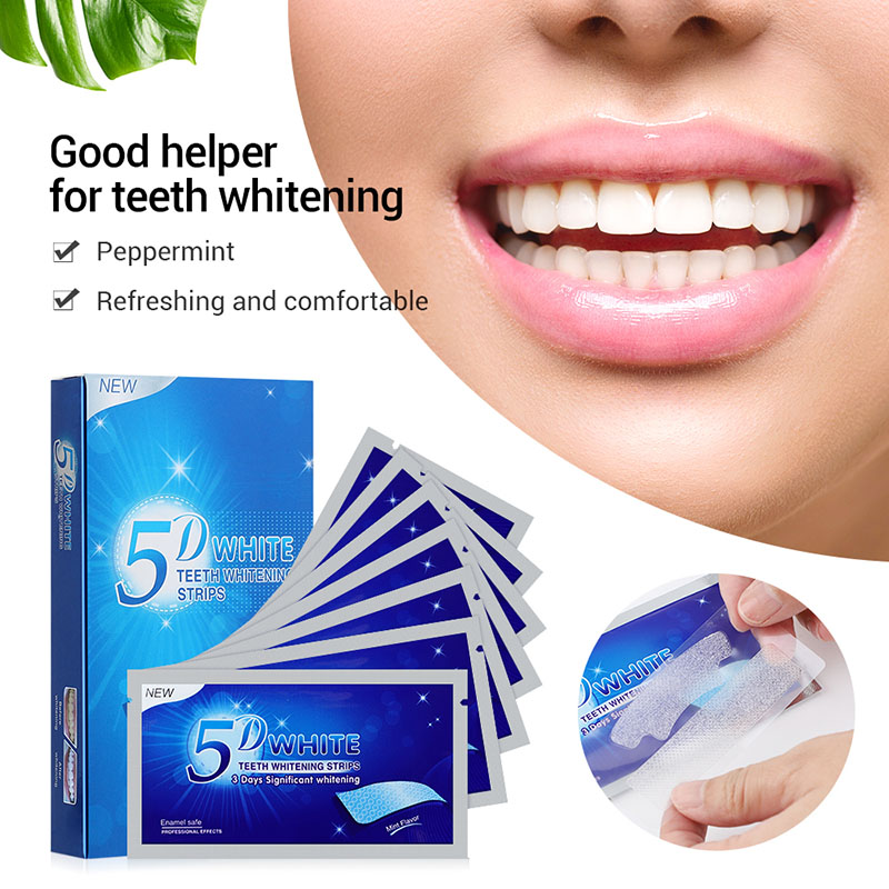 7 pares 5d gel tiras de clarea - Teeth Whitening Crest avaliação e preço