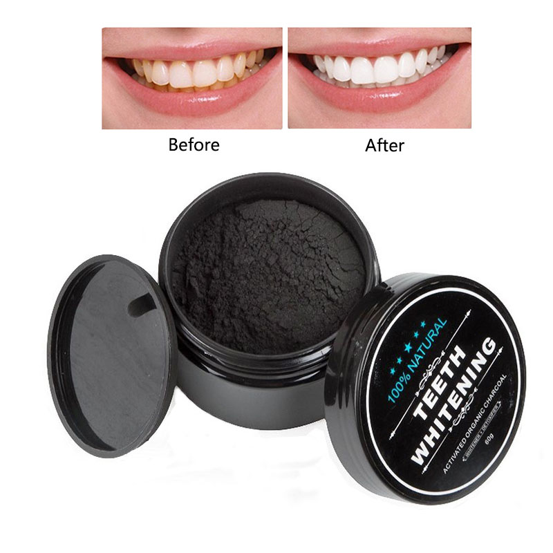 Pó Clareador Dentes de Carvão  - Teeth Whitening Activated Organic Charcoal avaliação e preço