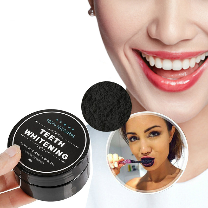 Pó Clareador Dentes de Carvão  - Teeth Whitening Activated Organic Charcoal avaliação e preço