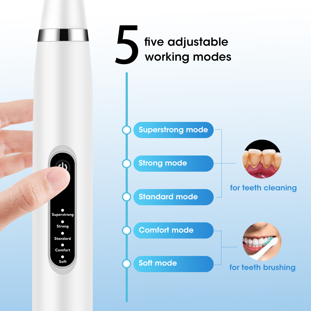 Scaler dental sonic elétrica 5 - Teeth Whitening Home avaliação e preço