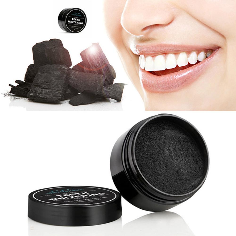 Pó branqueador de dentes, carv - Teeth Whitening Activated Organic Charcoal avaliação e preço