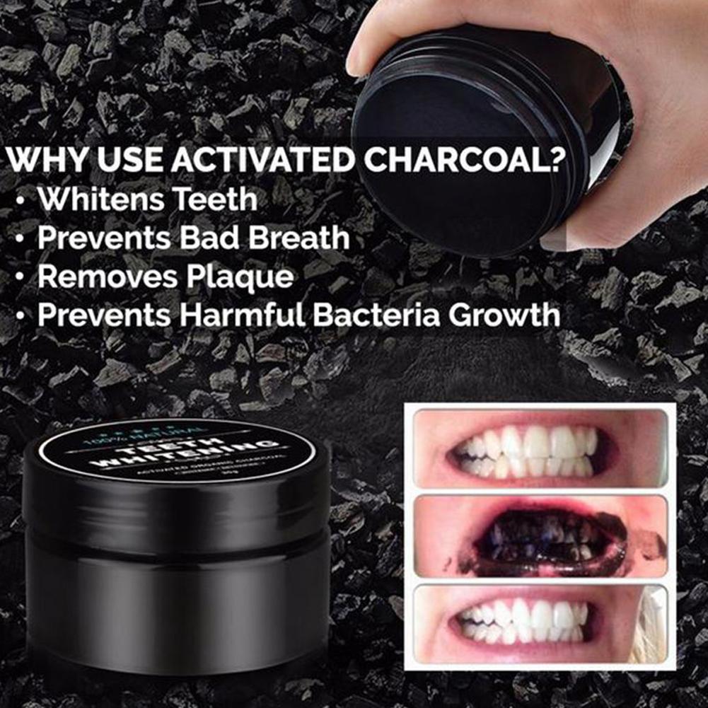 Carvão ativado orgânico de cas - Teeth Whitening Activated Organic Charcoal avaliação e preço