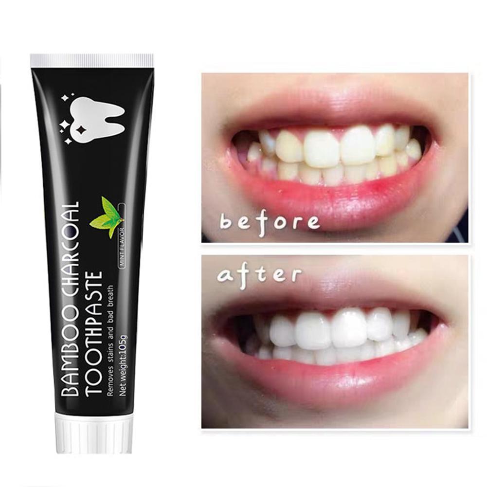 Pasta de dente de carvão de ba - Teeth Whitening Activated Organic Charcoal avaliação e preço