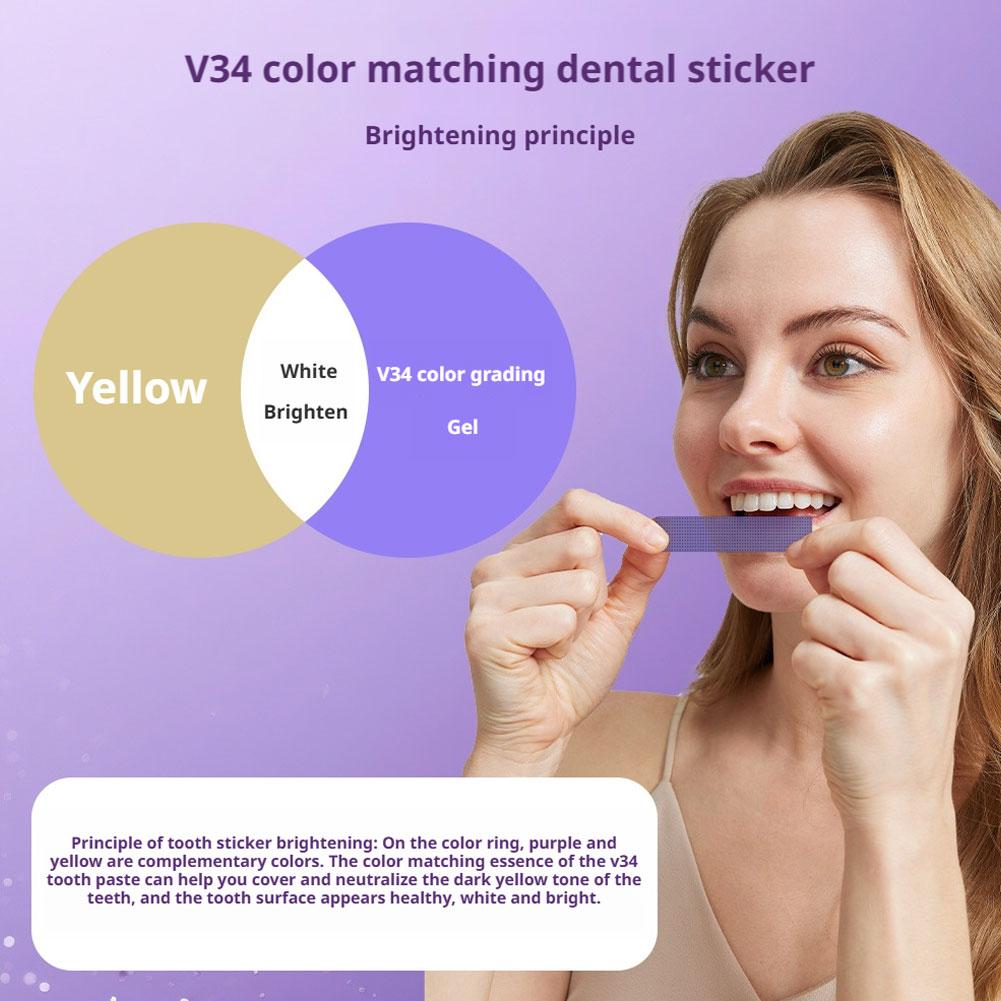 42 Pares V34 Corretor de Cor R - Teeth Whitening Crest avaliação e preço